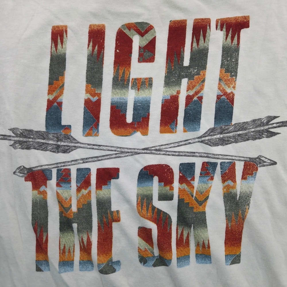 Denim & Supply Ralph Lauren Light The Sky Graphic Tee White Small Western Core